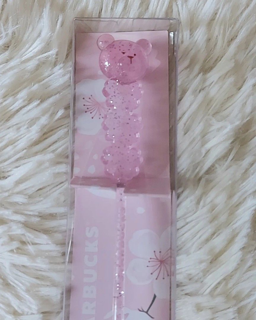 Starbucks Korea 2020 Cherry Blossom Color Chaging Glass 414ml, Muddler