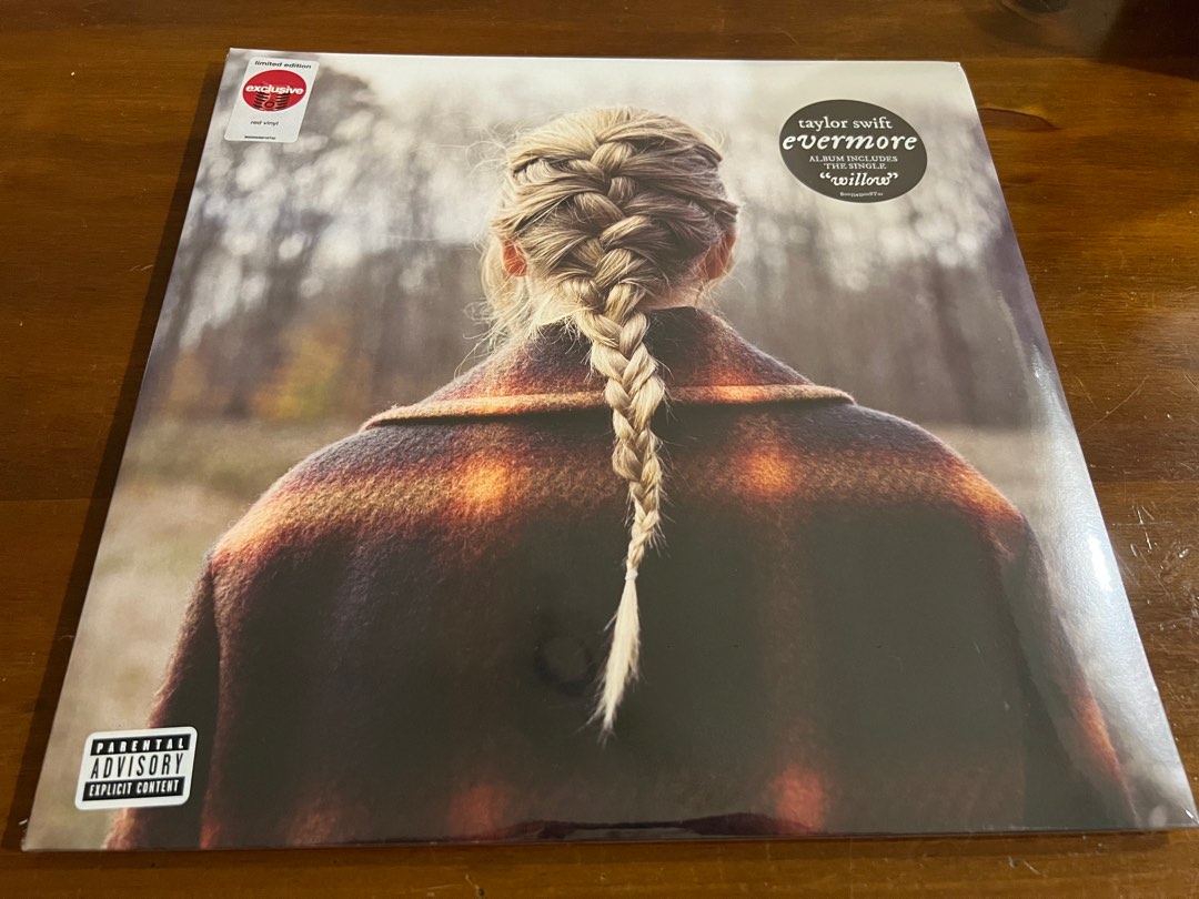 Taylor Swift - Evermore (2LP Limited Edition Red Vinyl), Hobbies & Toys,  Music & Media, Vinyls on Carousell