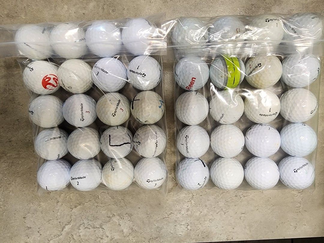 Taylormade Used golf balls AA1, Sports Equipment, Sports & Games, Golf