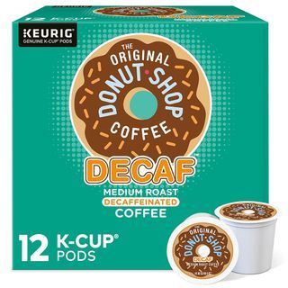 The Original Donut Shop Decaf 12 Pods Keurig Single-Serve K-Cup Pods, Medium Roast Coffee