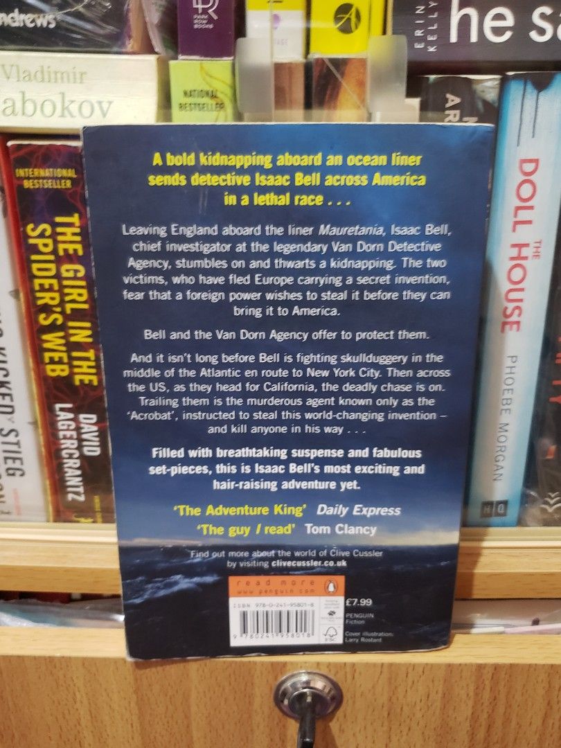 The Thief by Clive Cussler (Category: Storybooks) located in Malolos. Submitted by purplereader (Listing ID 1227229793, Image 2). Description: The Thief Clive Cussler ✅PB ✅VGC 🐼Php 150 💰MOP: ⏩COD for meet up transactions ⏩Gcash if via courier ⏩Shopee (plus 7.5% on book price) 📦MOD (buyer will shoulder sf): ⏩Meet up if Malolos area (preferred) ⏩J&T (direct, sf must be paid via gcash before shipment) ⏩Can do shopee checkout (for shipment only, a