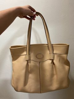 TOD'S Beige Handbag - can fit 13" laptop