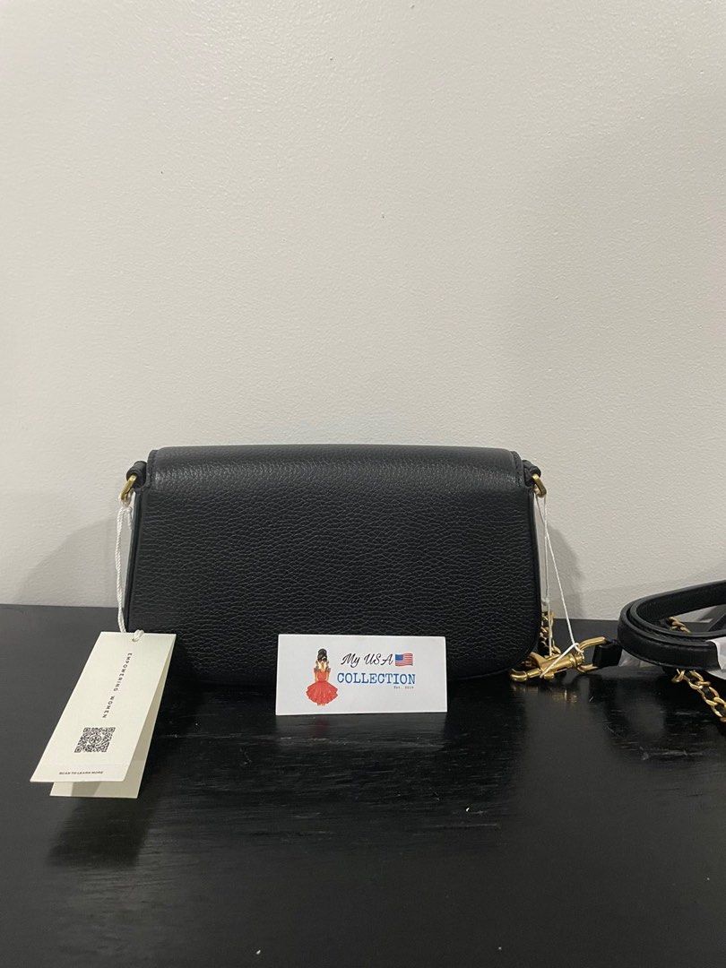 Tory Burch Britten Convertible Crossbody Bag With Gold Hardware Black