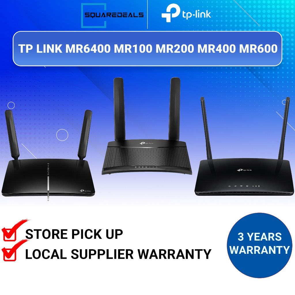 AUG PROMO | TP Link TL-MR6400 / TL-MR100 / Archer MR200 / MR400/ MR500 ...