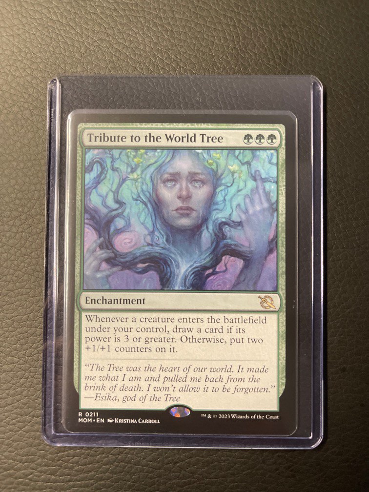 Tribute to the World Tree (MOM-211) - March of the Machine Foil Tribute to  the World Tree [MotM], Hobbies & Toys, Toys & Games on Carousell