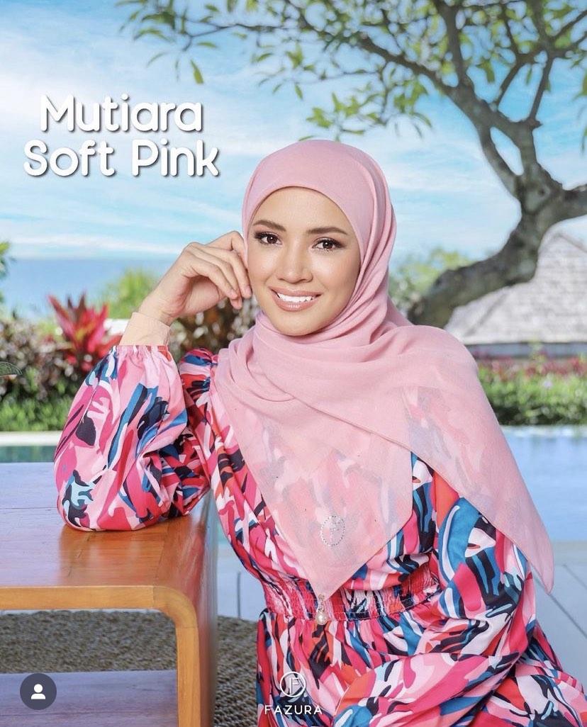 TUDUNG FAZURA SOFT PINK