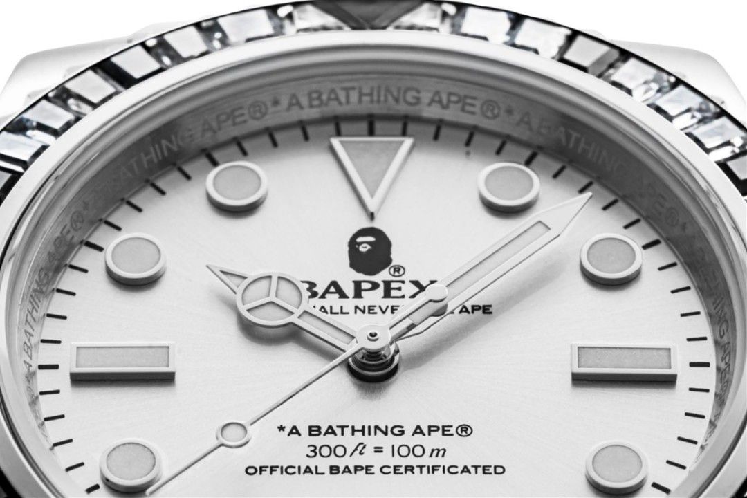Type 1 Bapex Crystal Stone (Category: Luxury Watches) located in Makati City. Submitted by kennn24 (Listing ID 1227234696, Image 3). Description: Pre-Order! Type 1 Bapex Crystal Stone P40,000 *Actual photo posted for reference only* DP of 50% is required. No refund once buyer cancels. ETA: 2-3 Weeks #bapex #abathingape #type1bapex.