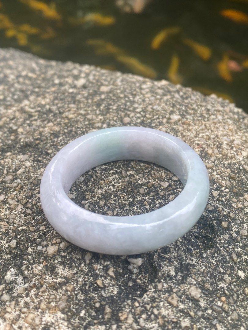 Type A tri colour child /1m jadeite jade bangle, Women's Fashion, Jewelry & Organisers