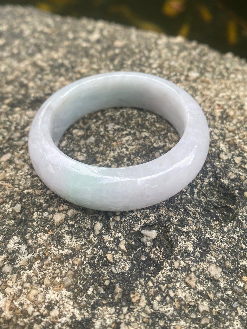 Type A tri colour child /1m jadeite jade bangle, Women's Fashion, Jewelry & Organisers