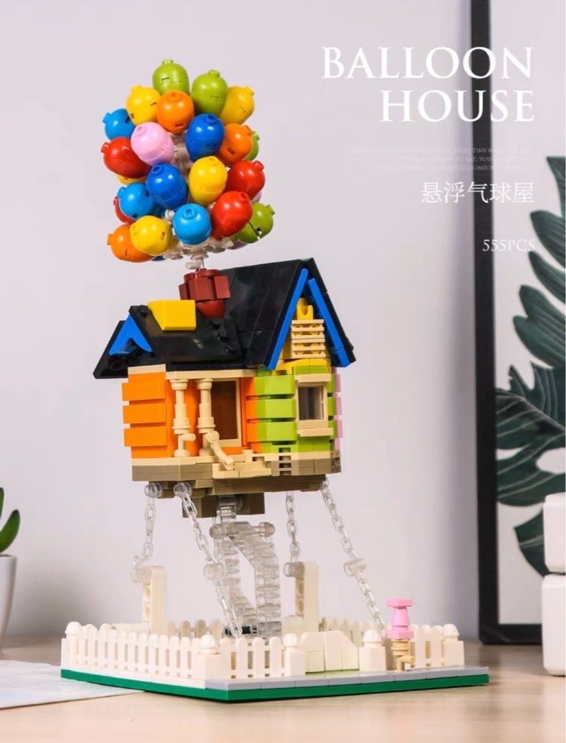 Up” floating balloon house building blocks, Hobbies Toys, Toys