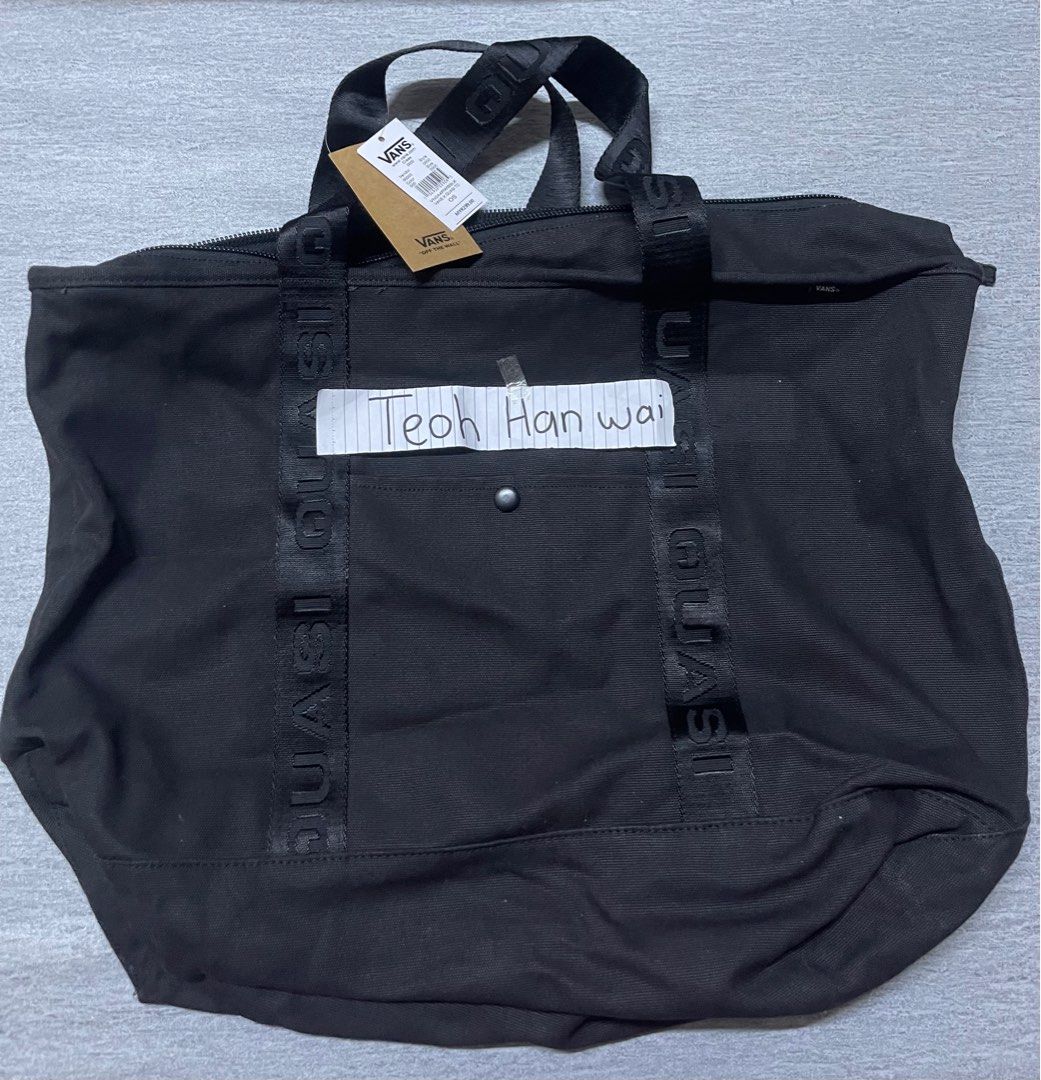Vans black best sale canvas tote