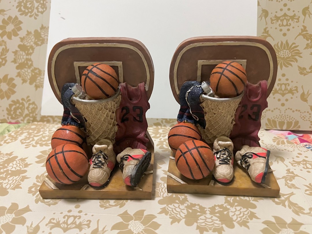 VINTAGE basketball bookends 23 on Carousell