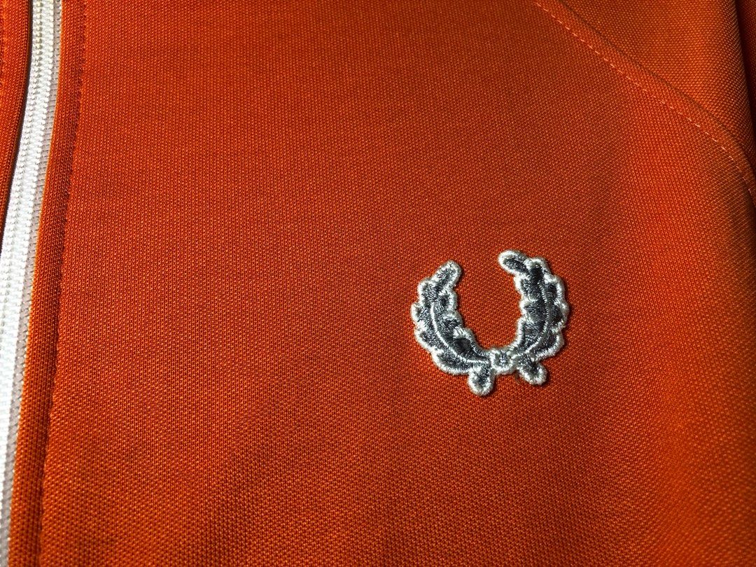 Vintage Fred Perry SPORTWEAR Orange Jacket size SKin Head Mods Vespa Lambretta