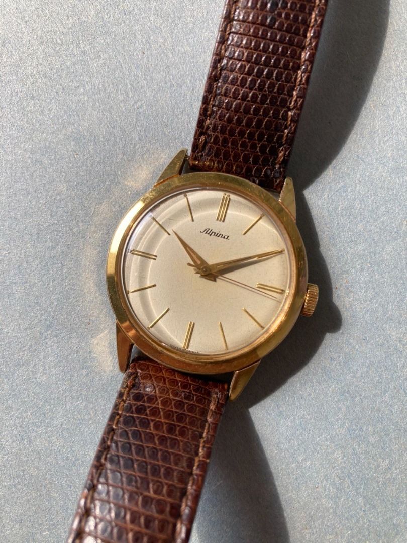 Alpina cheap gold watch