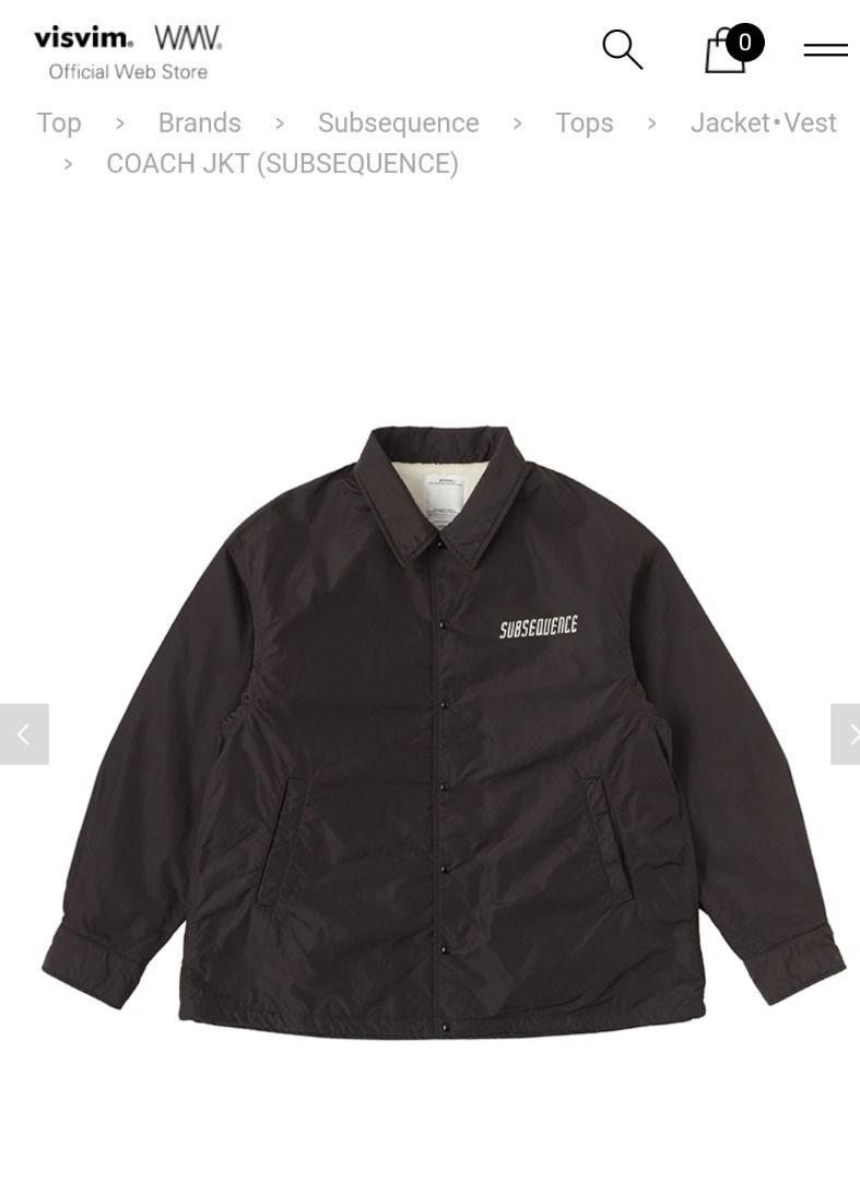 Visvim Coach Jacket Subsequence Carousell