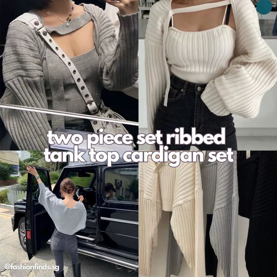 Cardigan tank top hot sale