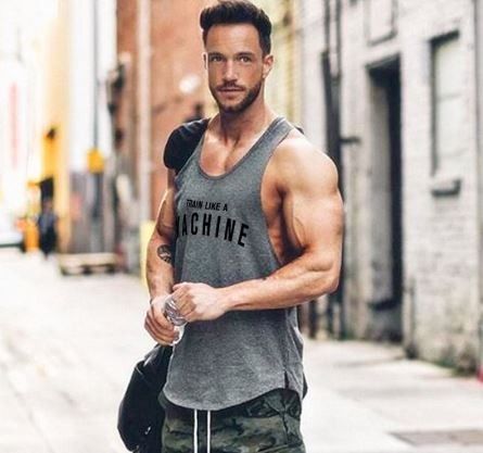 Mens gym singlets store