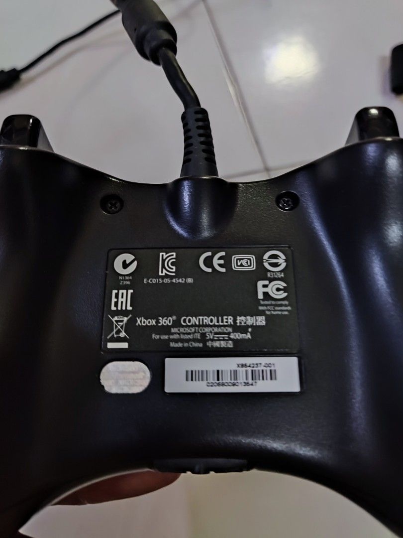 Xbox 360 Controller Wired Original PC Usb, Video Gaming, Gaming