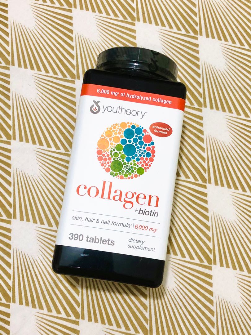 Youtheory Collagen 390 tablets, Health & Nutrition, Health Supplements ...