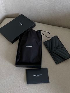 YSL Wallet box, dust bag, Luxury, Bags & Wallets on Carousell