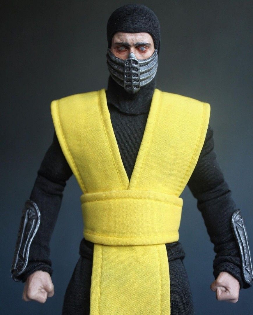 1/6 Mortal Kombat Scorpion Custom not hot toys (Category: Figurines & Statues) located in Quezon City. Submitted by bcv243 (Listing ID 1222655792, Image 1). Description: 1/6 Custom Mortal Kombat Scorpion - 19.5k>>>>18.5k W/ base and spear hand Never Displayed. Taken out only to take pics. Loc: QC.
