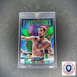2022 UFC Card Sean O'Malley Prizm Fireworks Green