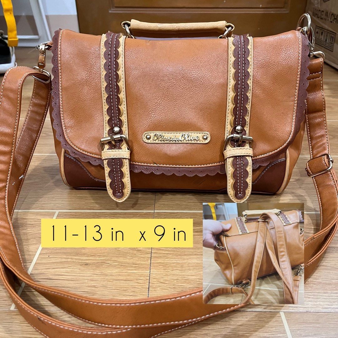 Olive Des Olive Bag Olive Des Olive Boston Bag Beige School Bag display picture 1