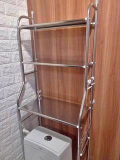 3-LAYER PURE STAINLESS TOILET RACK HEAVY DUTY