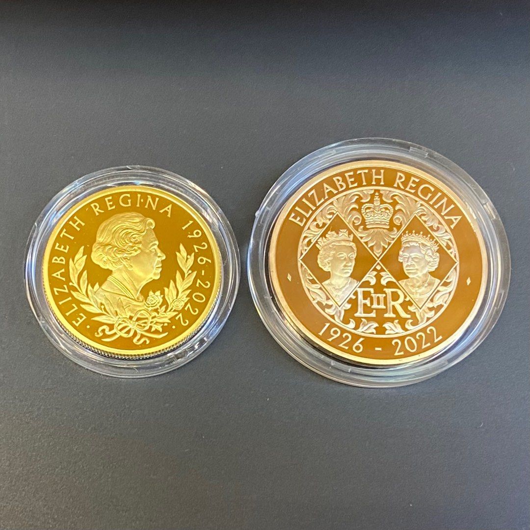 香港現貨帝王傳承輝煌一生英女皇伊利沙伯二世精美鑄造金幣1盎司及39.94g克（首款查理斯國王三世頭像）, 興趣及遊戲, 收藏品及紀念品, 錢幣-  Carousell
