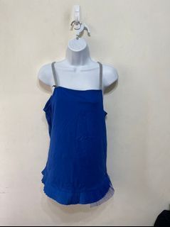 「 二手衣 」 a la sha 女版無袖上衣 M號（藍）56