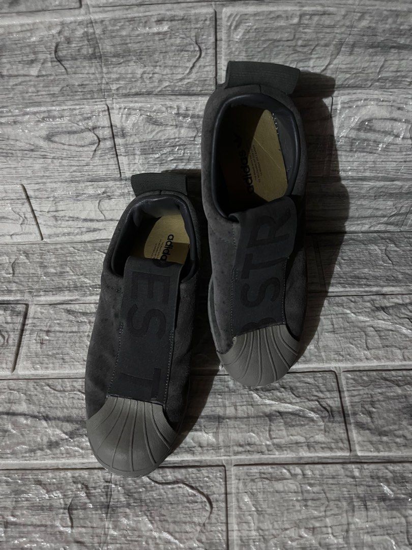 Superstar bw slip-on shoes grey sales
