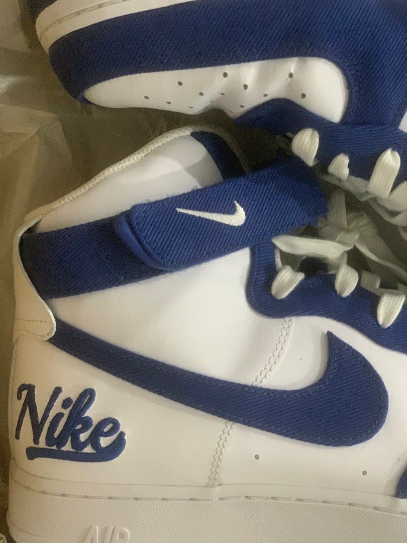 Nike air force 1 high white blue hotsell