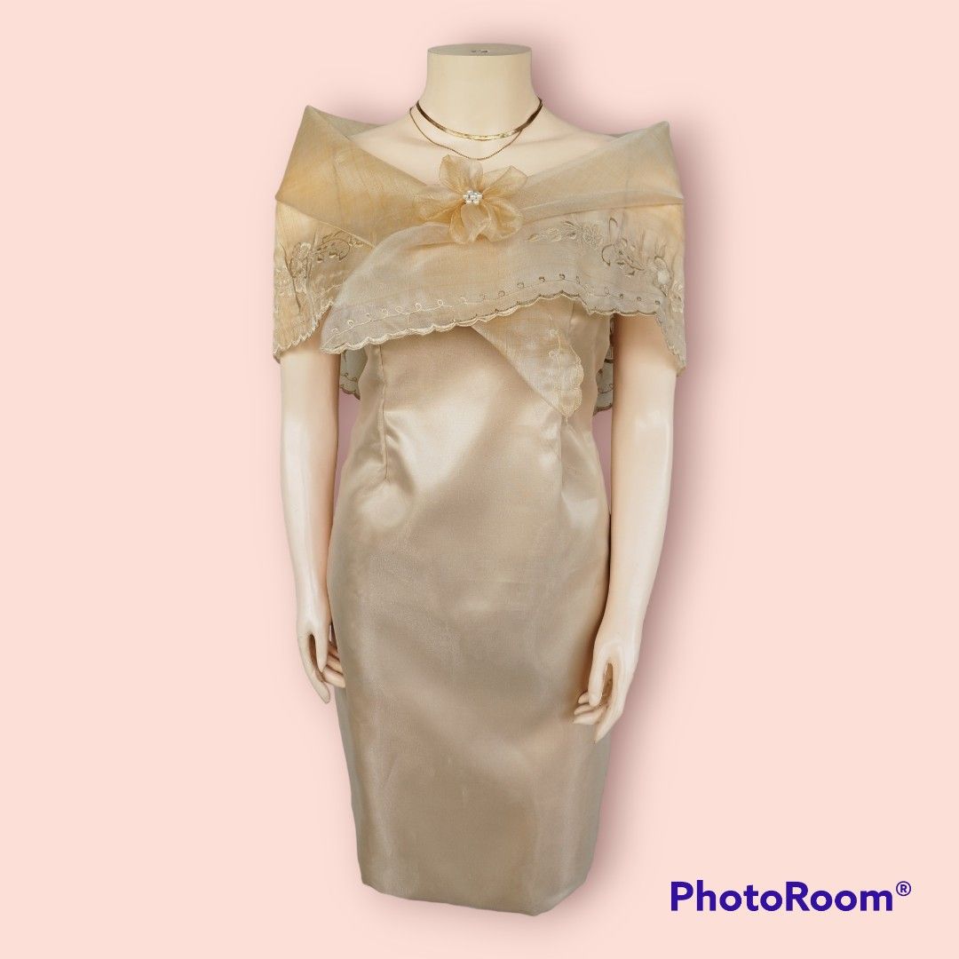 FOR SALE 2 SIZES ALAMPAY WITH INNER DRESS FOR GRAD PIC