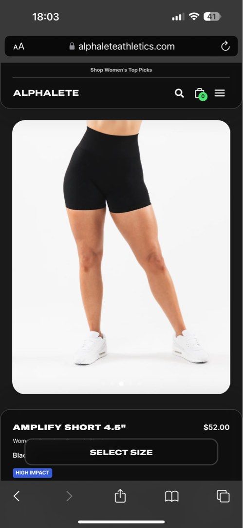 Alphalete gym shorts, Women's Fashion, Activewear on Carousell