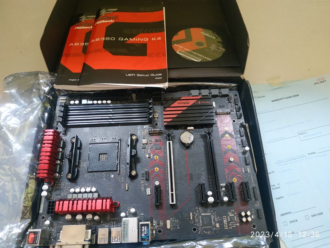 ASROCK Fatal1ty AB350 Gaming K4 asrock mb AMD motherboard