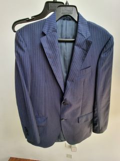 Authentic Boggi Milano Navy Pinstriped Suit