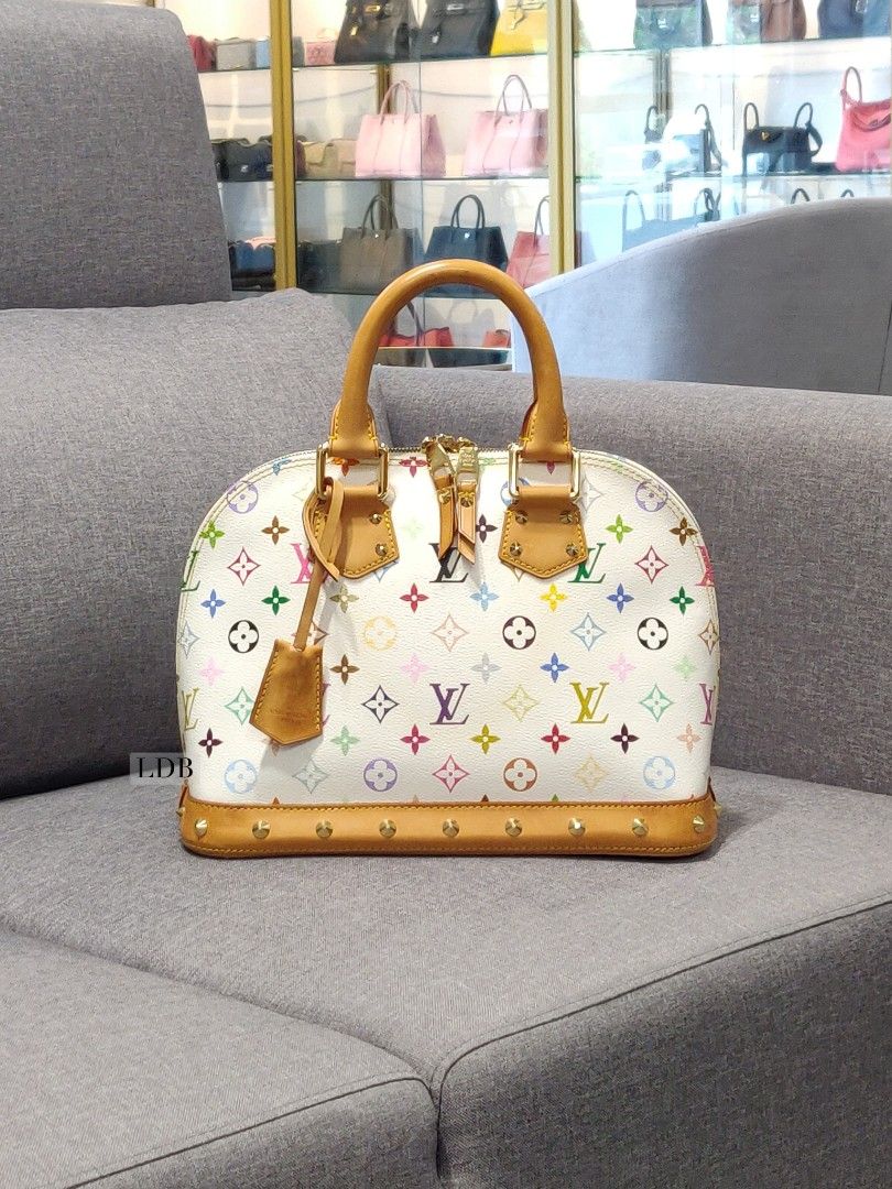 White and color louis vuitton bag cheap