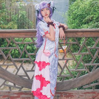 Anime Cosplay Costumes Kimono Outfits Halloween Full Set for Men and  Women(Pink+Wig-S/M) - Yahoo Shopping