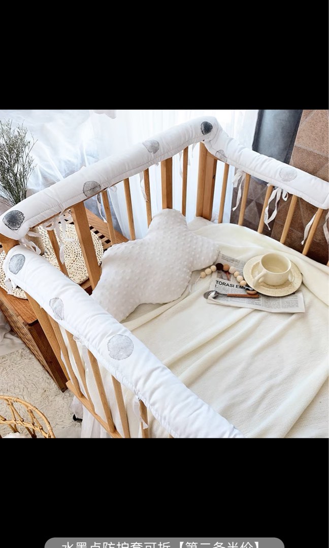 Baby cot bumper for edges x 4 pcs, Babies & Kids, Baby Nursery & Kids