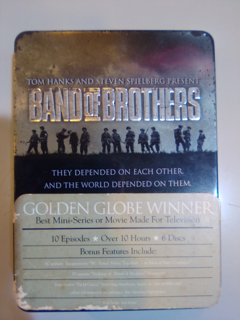瑕疪品）鐵盒裝Band of Brothers (Blu Ray跟DVD）, 興趣及遊戲, 音樂