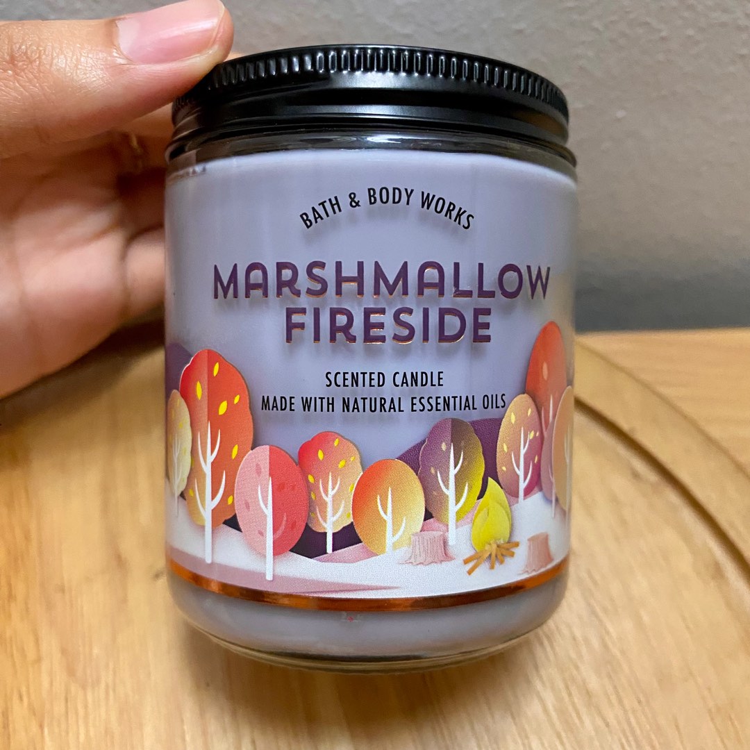 Bath & Body Works Scented Candle Marshmallow Fireside BBW on Carousell