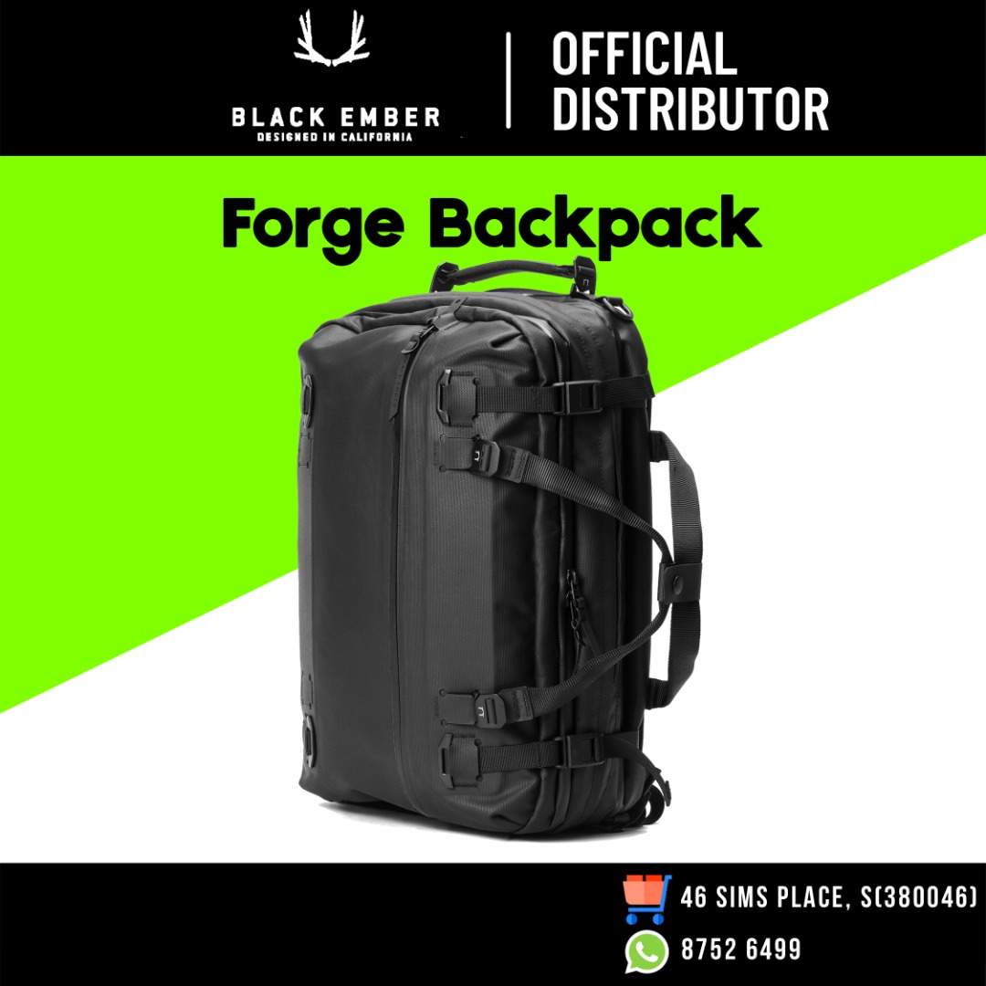 BLACK EMBER Forge Backpack 3-Way Backpack, Briefcase, Shoulder Bag