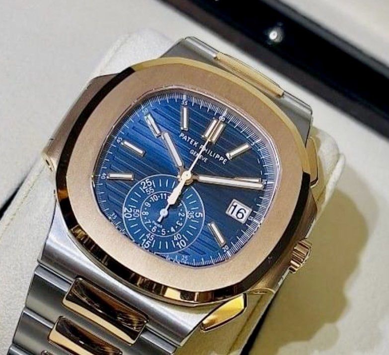 BNIB Patek Philippe Nautilus Chronograph in Steel and RG 5980AR