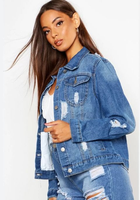 BOOHOO WESTERN DENIM JACKET Women s Fashion Coats Jackets