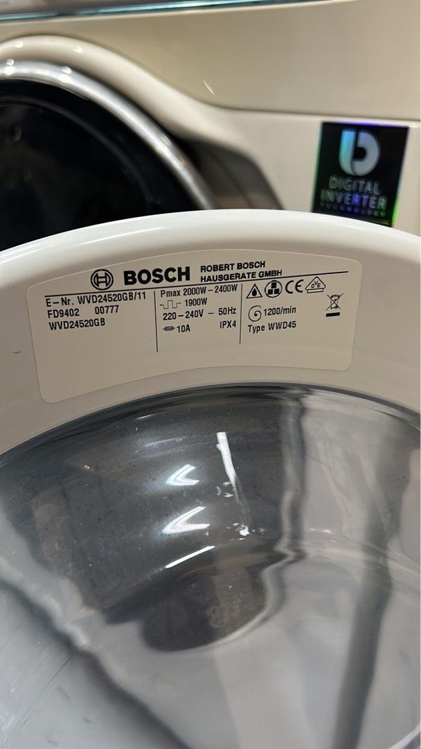 Bosch 5kg/2.5kg wash and dry 280 (WVD24520GB), TV & Home Appliances
