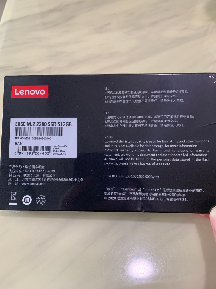 Brand new Lenovo SSD 512GB for sale, Computers & Tech, Laptops ...