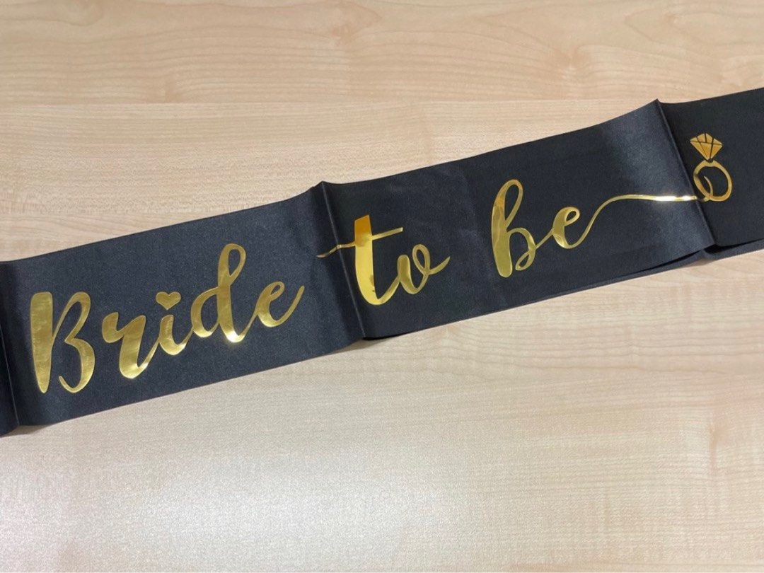 Bride to be sash hens party sash bridal shower, Hobbies & Toys
