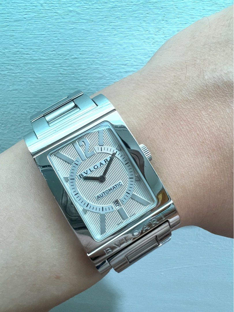 Bvlgari watch rettangolo rt45s l3015 clearance