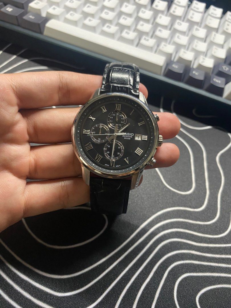 Casio Beside Chronograph Men s Fashion Watches Accessories