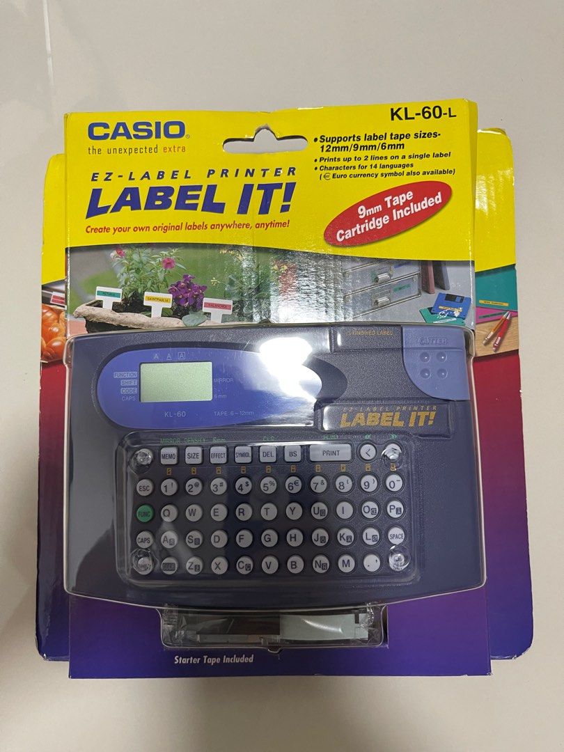 Casio EZ Label printer, Computers & Tech, Printers, Scanners & Copiers